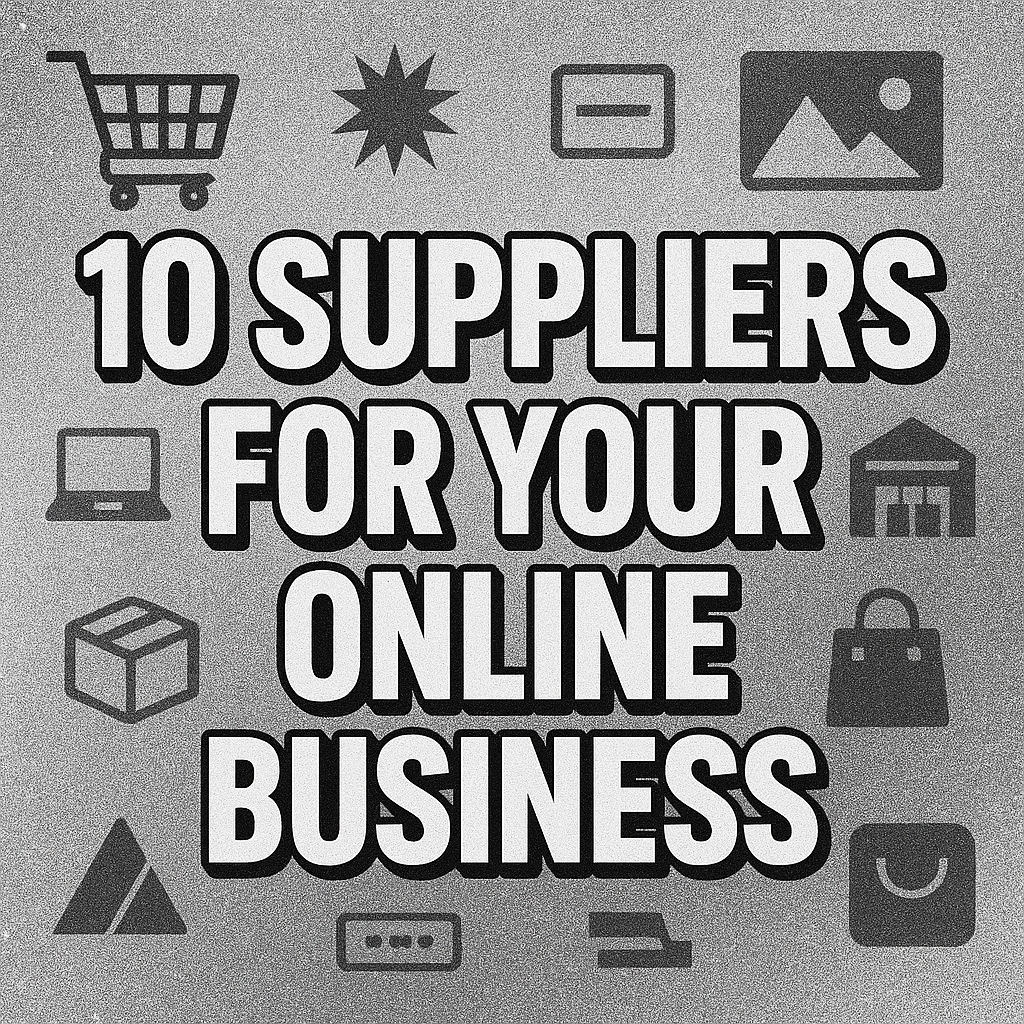 10 Suppliers For Your Online Business